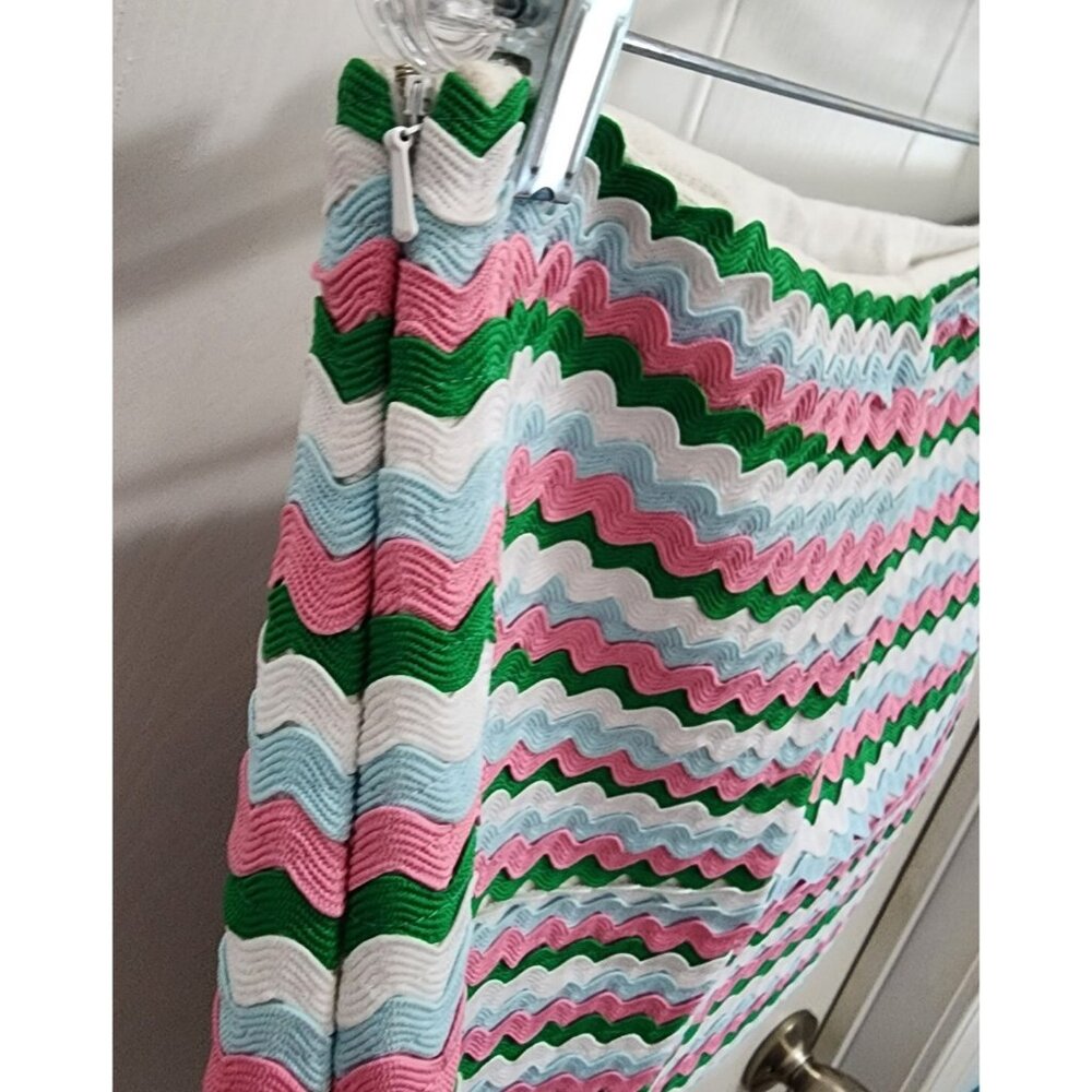 CJ Laing Women’s Sz 6 Scalloped Ripple Rickrack Ribbon Striped Mini Skirt Quirky - Picture 4 of 8